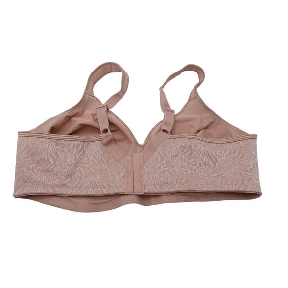 LN Playtex 18 Hour Back & Side Smoothing Wireless Bra Sz 44C Nude Seamless - Picture 4 of 8